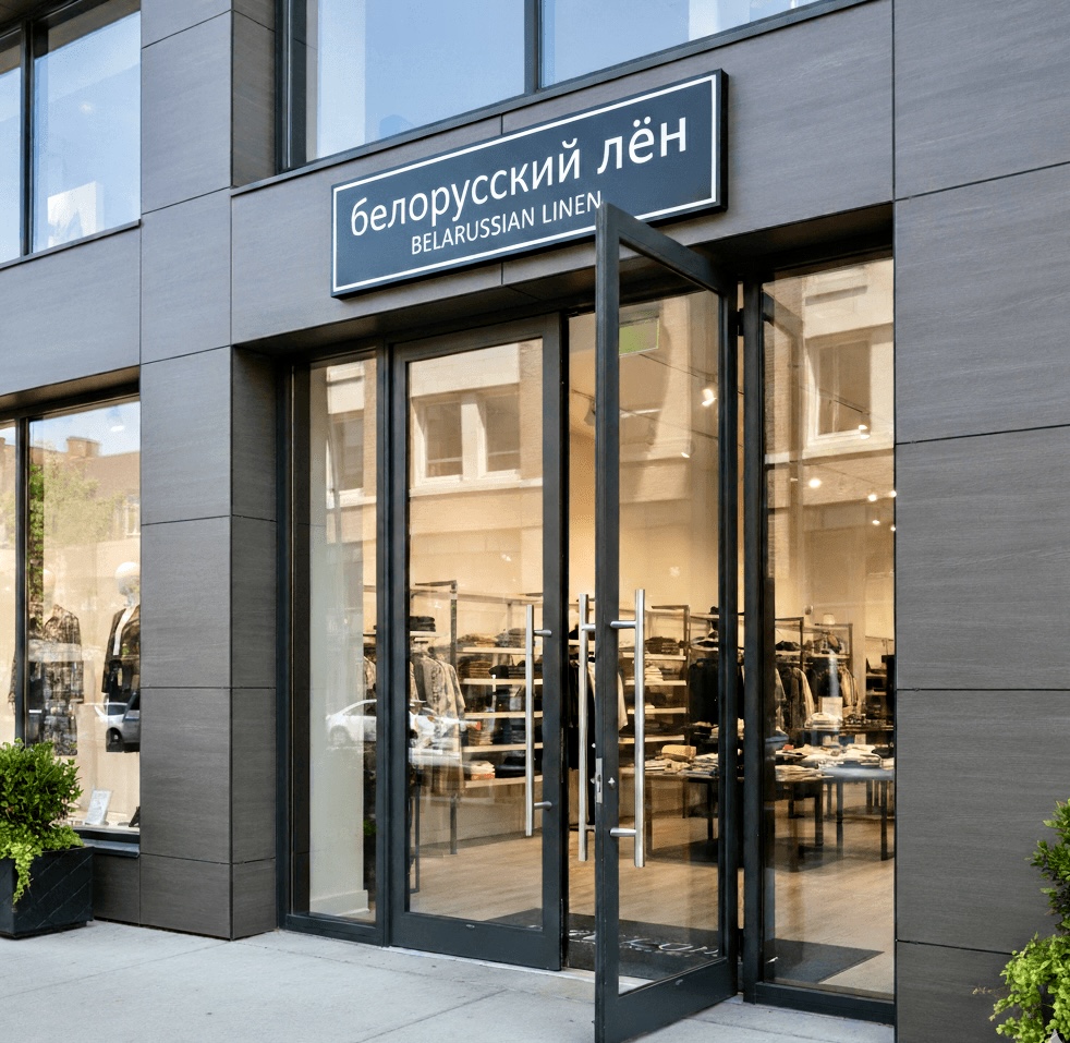 Стеклянные алюминиевые входные двери в магазин