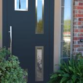 Входная дверь ПВХ со стеклопакетом