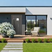 Теплые алюминиевые двери Calida Composite