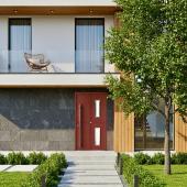 Теплые алюминиевые двери Calida Composite