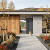 Наружная алюминиевая дверь Calida