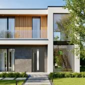 Теплые алюминиевые двери Calida Modern