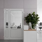 Полуторные алюминиевые двери