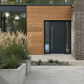 Дверь в дом из газосиликата Calida Lines 