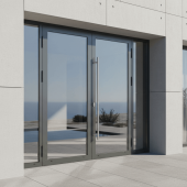 Теплая алюминиевая дверь Calida Glass