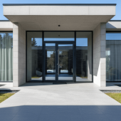 Алюминиевая дверь в дом Calida Glass